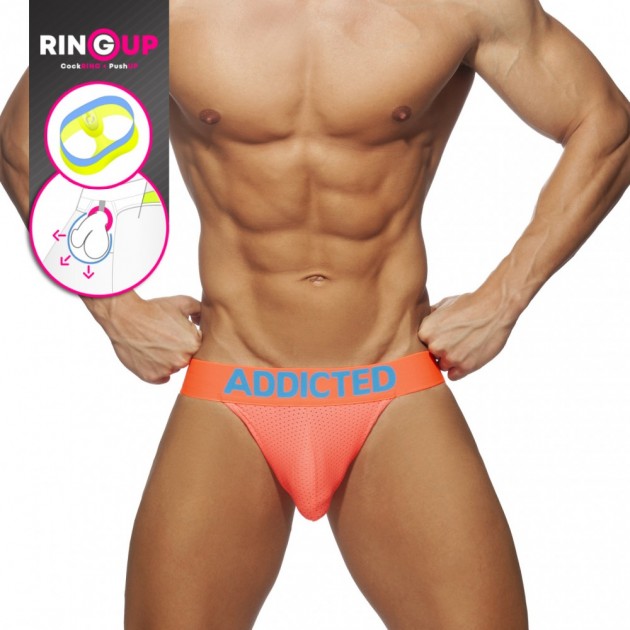 AD954 RING UP NEON MESH JOCK