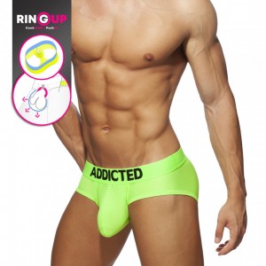 AD951 RING UP NEON MESH BRIEF