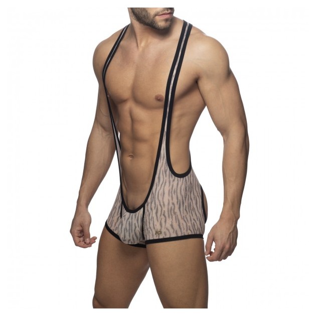 AD977 TIGER PRINT BOTTOMLESS SINGLET