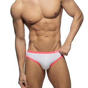 SNOW WHITE NEON BIKINI BRIEF ADS360