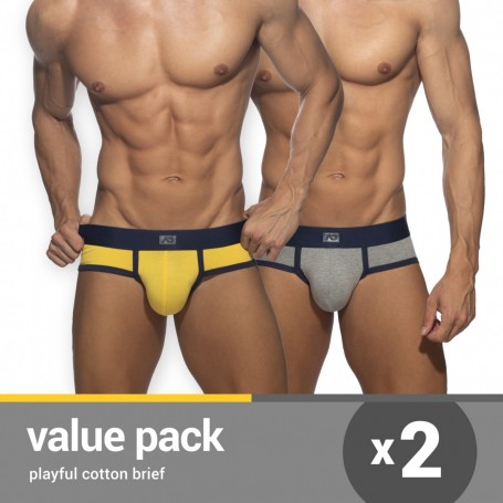 PLAYFUL COTTON 2 PACK BRIEF AD2293P