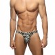 ABSTRACT TERRYCLOTH SWIM MINI BIKINI BRIEF ADS402