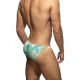 ABSTRACT TERRYCLOTH SWIM MINI BIKINI BRIEF ADS402